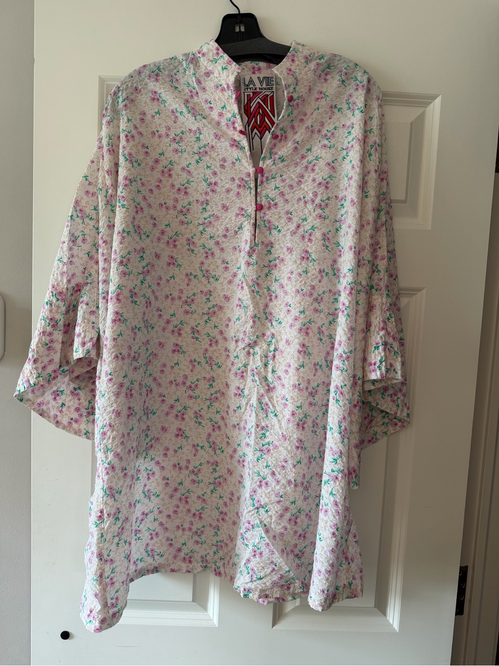 NWOT La Vie Style House floral bell sleeved mini dress - Picture 6 of 10